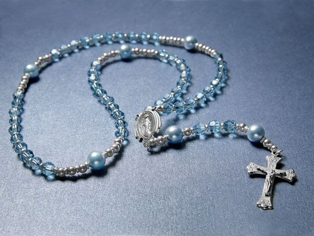 Crystal Blue Rosary