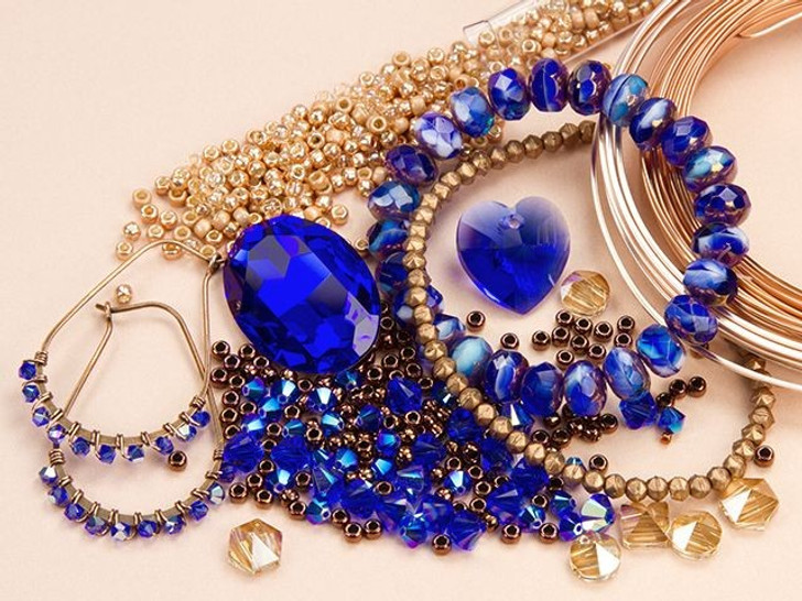 Crystal Majestic Blue and Copper Color Party Crystal Majestic Blue and Copper Color Party