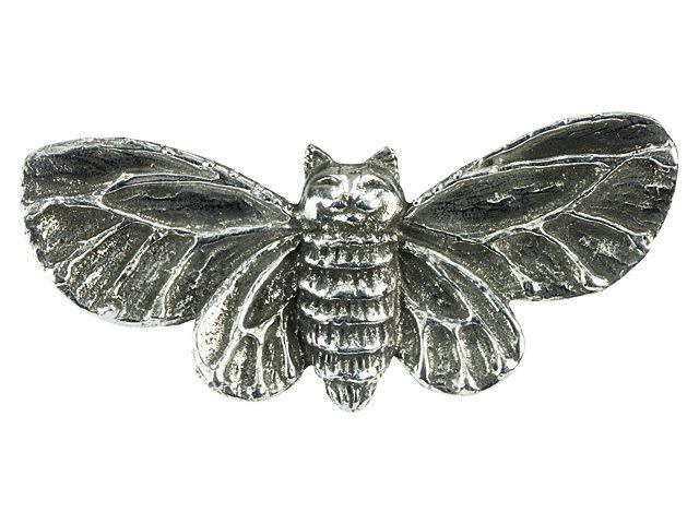 Green Girl Studios Pewter Kitty Cat Moth Pendant