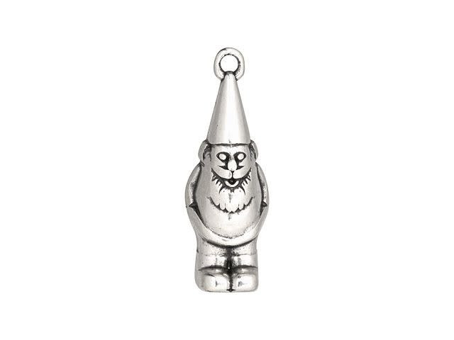 Antique Silver-Plated Gnome Pendant