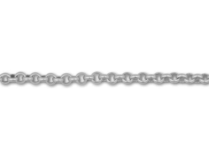 Antique Silver-Plated Rollo Chain by the Foot