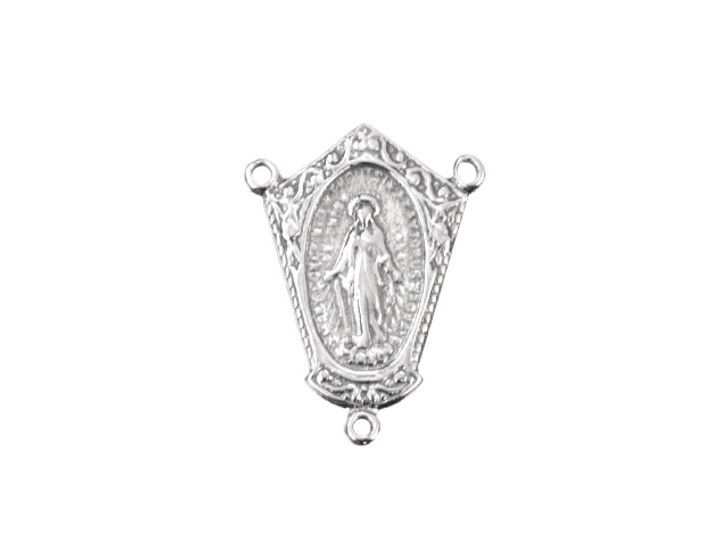Artbeads Sterling Silver Medium Rosary Center Charm