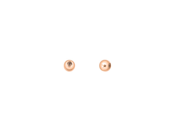 Rose Gold-Filled 3.0mm Bead with Silicone Grommet (0.5mm Hole)