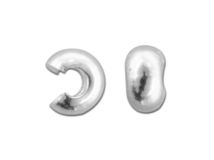 Sterling Silver 3.2mm Crimp Cover