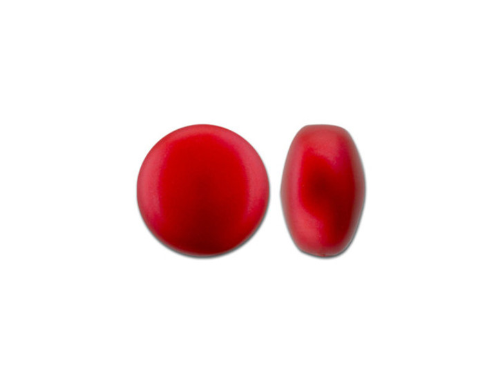 PRESTIGE Crystal Components 5860 10mm Coin Pearl Crystal Iridescent Rouge Bead