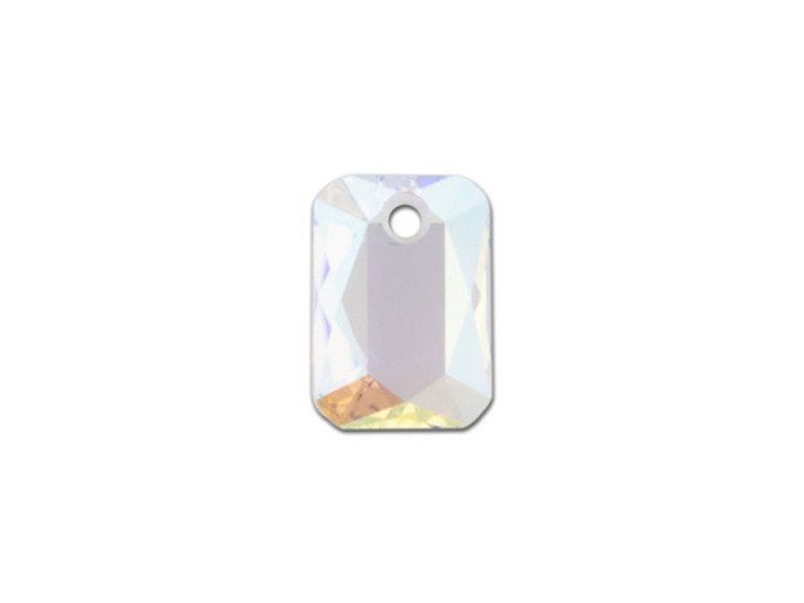 PRESTIGE Crystal Components 6435 12mm Emerald Cut Pendant Crystal Shimmer