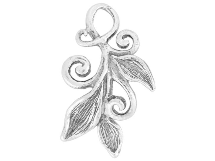 Artbeads Sterling Silver Fancy Leafy Dangle