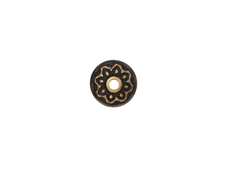 TierraCast Brass Oxide Lotus Spacer Bead TierraCast Brass Oxide Lotus Spacer Bead