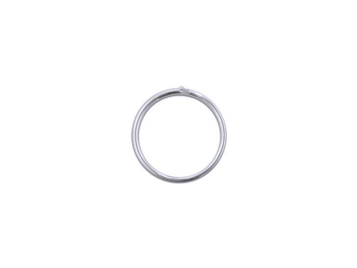 Sterling Silver 15mm Circle Post Earring (1 Pair)