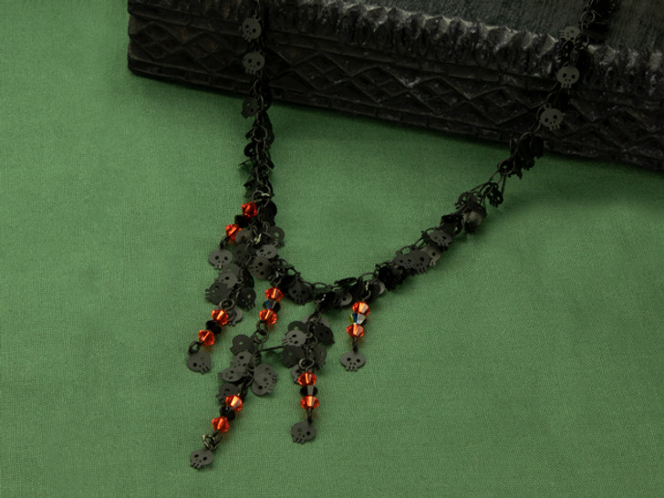 Skulls and Sparkle Necklace Skulls and Sparkle Necklace