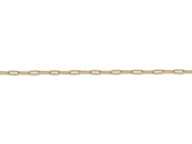 Satin Hamilton Gold-Plated 5.9 x 1.75mm Paperclip Cable Chain