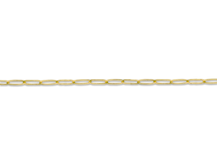 Gold-Plated 7.9 x 2.3mm Paperclip Cable Chain
