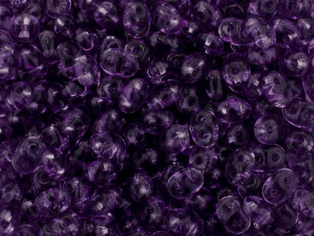 Matubo SuperDuo 2 x 5mm Lt Tanzanite 2-Hole Seed Bead 2.5-Inch Tube