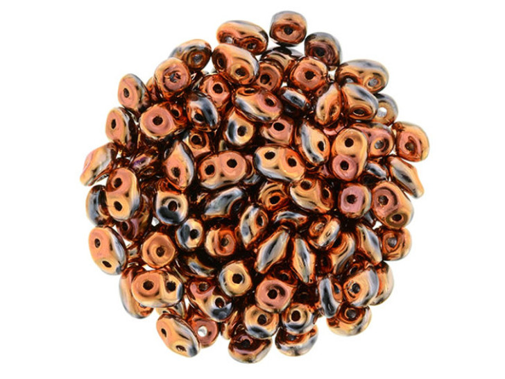 Clearance - Was $4.17 - Matubo SuperDuo 2 x 5mm Jet Full Capri Gold 2-Hole Seed Bead 2.5-Inch Tube Clearance - Was $4.17 - Matubo SuperDuo 2 x 5mm Jet Full Capri Gold 2-Hole Seed Bead 2.5-Inch Tube