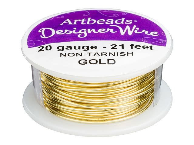Artbeads Designer Wire - Gold Non-Tarnish 20 Gauge (21 ft. spool)