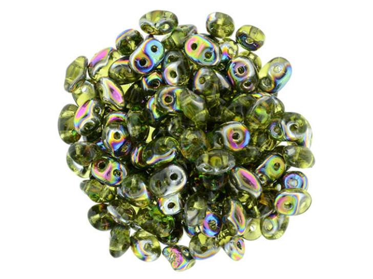 Clearance - Was $3.49 - Matubo SuperDuo 2 x 5mm Olivine - Vitral 2-Hole Seed Bead 2.5-Inch Tube Clearance - Was $3.49 - Matubo SuperDuo 2 x 5mm Olivine - Vitral 2-Hole Seed Bead 2.5-Inch Tube