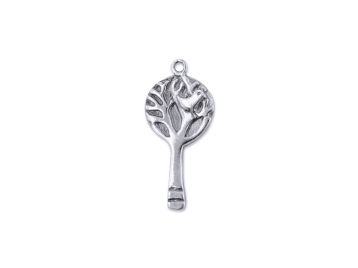 Clearance - Was $10.49 - Artbeads Sterling Silver Paddle Shaped Tree Pendant