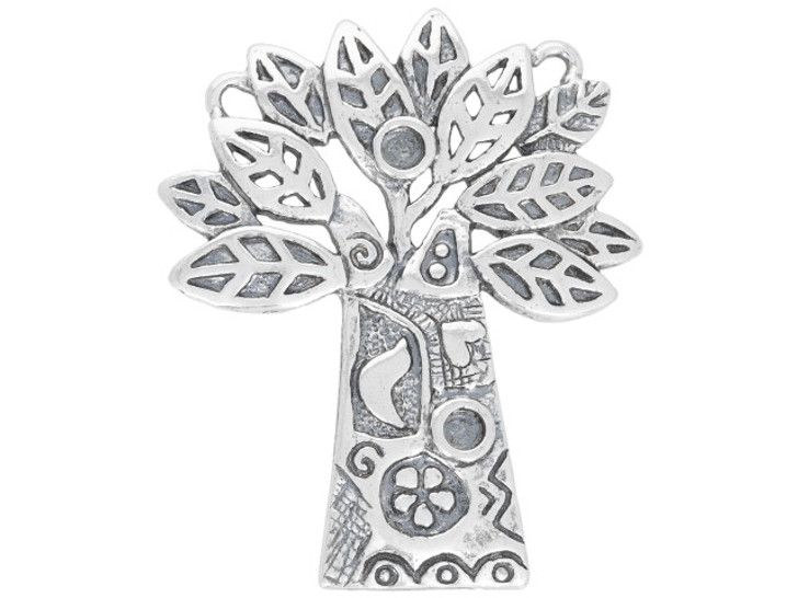 Artbeads Sterling Silver Whimsical Tree Pendant