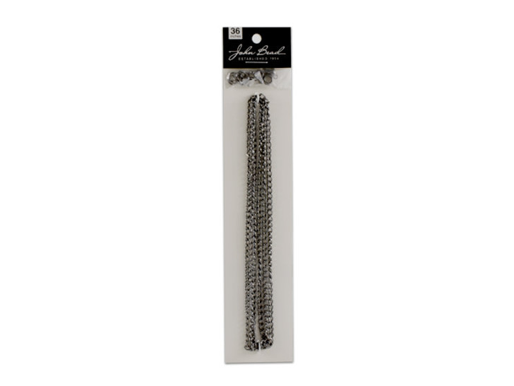 Clearance - Was $4.94 - Gunmetal 36-inch Chain and Findings Set - 3 x 4mm Curb Chain Clearance - Was $4.94 - Gunmetal 36-inch Chain and Findings Set - 3 x 4mm Curb Chain