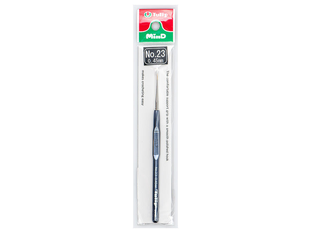 トップス haak Tulip Steel Crochet Hook w/Plastic Handle : Size 23 (0.45mm