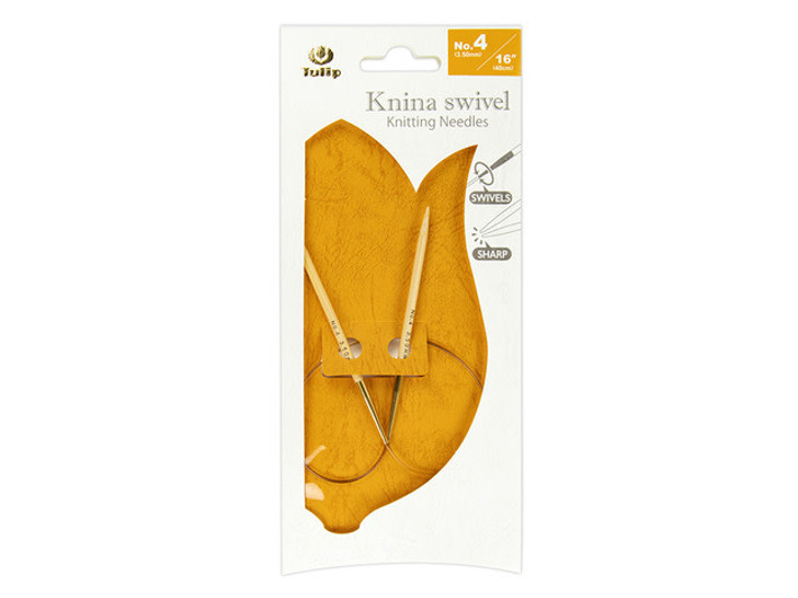 Tulip Knina Swivel Knitting Needles 16"-40cm No.4 3.50mm