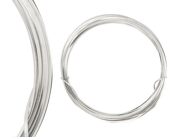 Artbeads Designer Wire - Square 21 Gauge - 12 Feet Non-Tarnish Silver