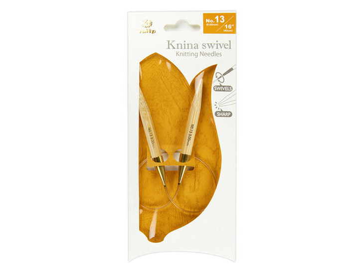 Tulip Knina Swivel Knitting Needles 16"-40cm No.13 9.00mm