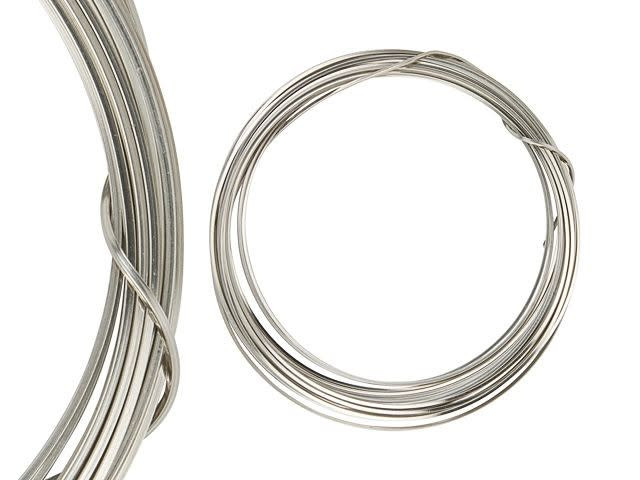 Artbeads Designer Wire - Square 21 Gauge - 12 Feet Non-Tarnish Titanium