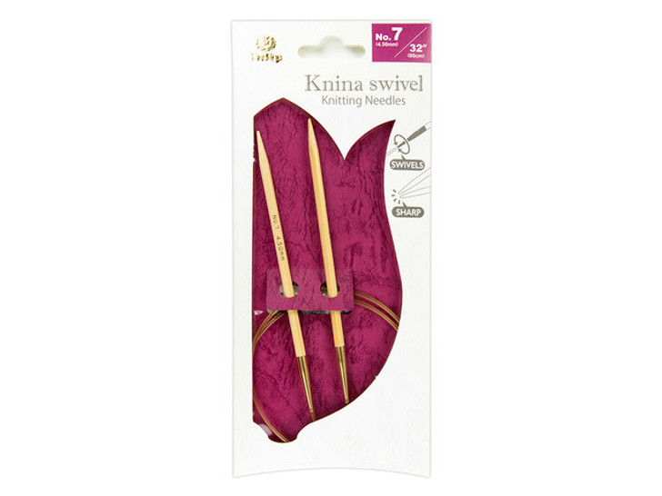 Tulip Knina Swivel Knitting Needles 32"-80cm No.7 4.50mm