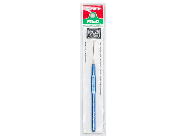 Tulip Steel Crochet Hook w/Plastic Handle : Size 25 (0.35mm
