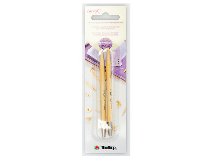 Tulip CarryC Interchangeable Bamboo Knitting Needles (2 Pcs) : Size 9 (5.50mm)