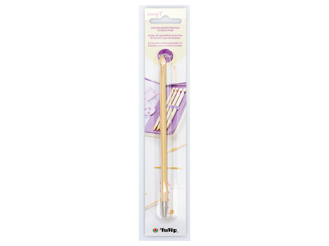 ゆゆ Tulip CarryT Interchangeable Bamboo Tunisian Crochet Hook : Size J