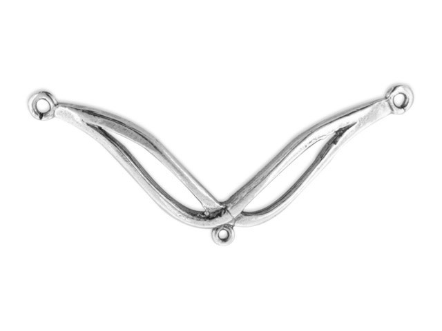 Artbeads Sterling Silver Smooth Lines Festoon Pendant