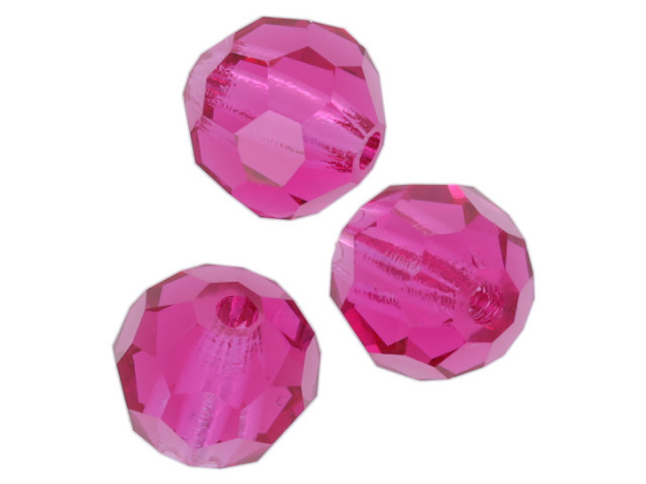 Preciosa Crystal Faceted Round Bead 5mm CRYSTAL