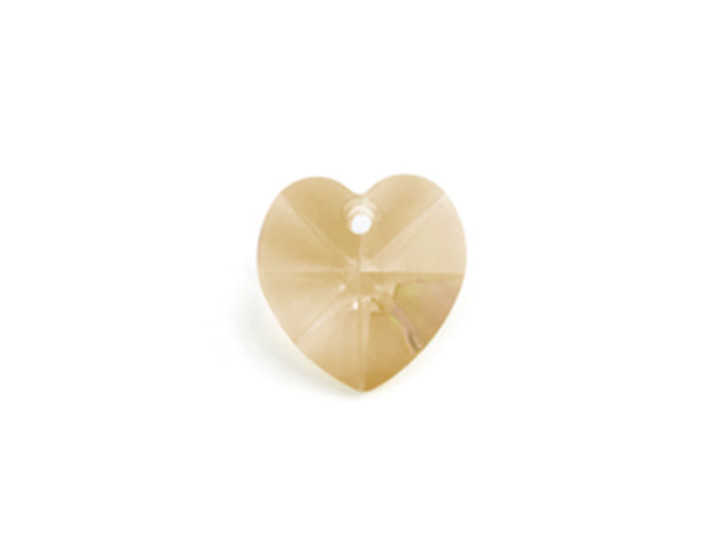 Clearance - Was $14.49 - Preciosa Honey 14mm Heart Pendant (12pcs) Clearance - Was $14.49 - Preciosa Honey 14mm Heart Pendant (12pcs)