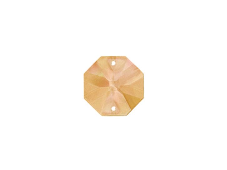 Clearance - Was $9.09 - Preciosa Honey 24mm Connector Octagon (2pcs) Clearance - Was $9.09 - Preciosa Honey 24mm Connector Octagon (2pcs)