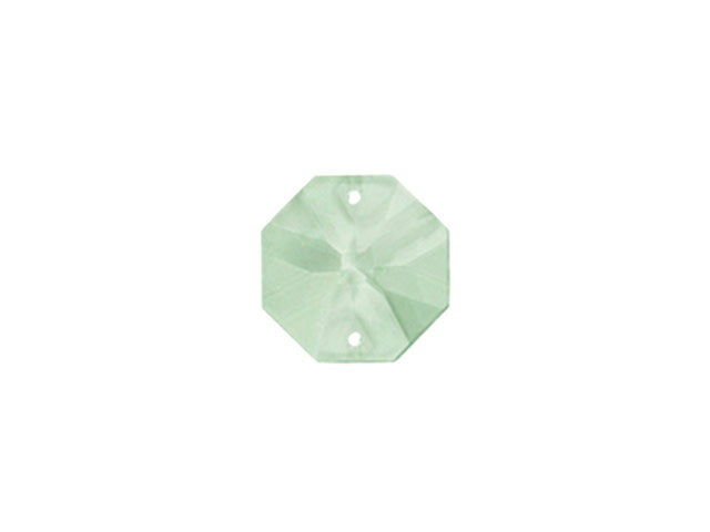 Clearance - Was $12.09 - Preciosa Sage Green 24mm Connector Octagon (2pcs)