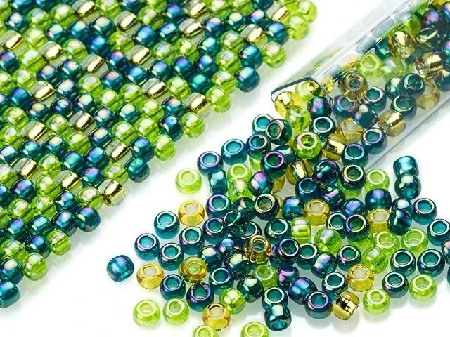 Artbeads Blue Lagoon Designer Blend, 8/0 TOHO Round Seed Beads