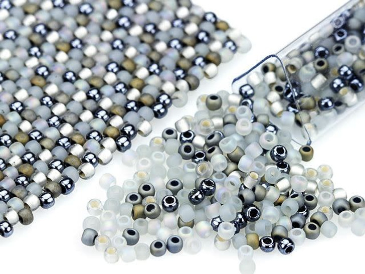 Artbeads Gray Flannel Designer Blend, 11/0 TOHO Round Seed Beads