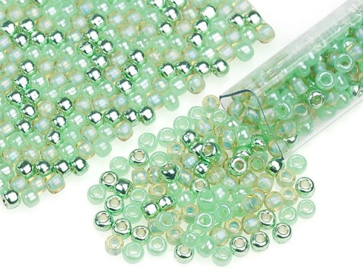 Artbeads Green Pastel Designer Blend, 8/0 TOHO Round Seed Beads