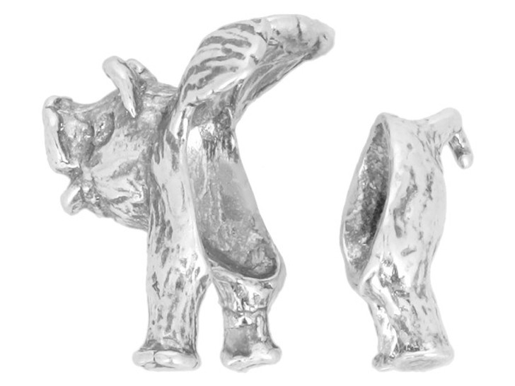 Artbeads Sterling Silver Flying Pig Bead Holder