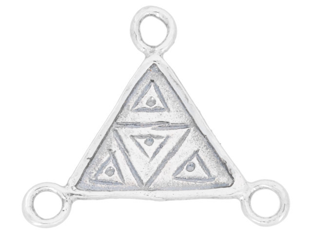 Artbeads Sterling Silver Triangle 3-Hole Link
