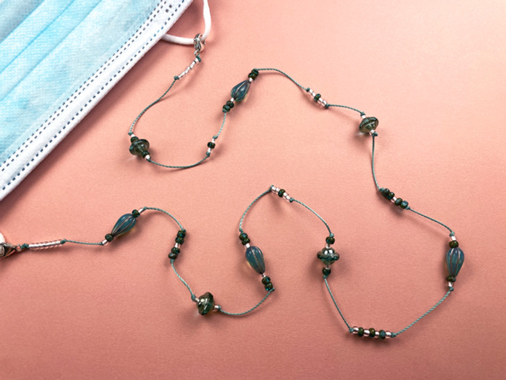 Knotted Turquoise Mask Chain Knotted Turquoise Mask Chain