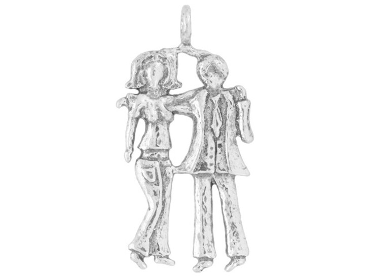 Artbeads Sterling Silver Couple Pendant