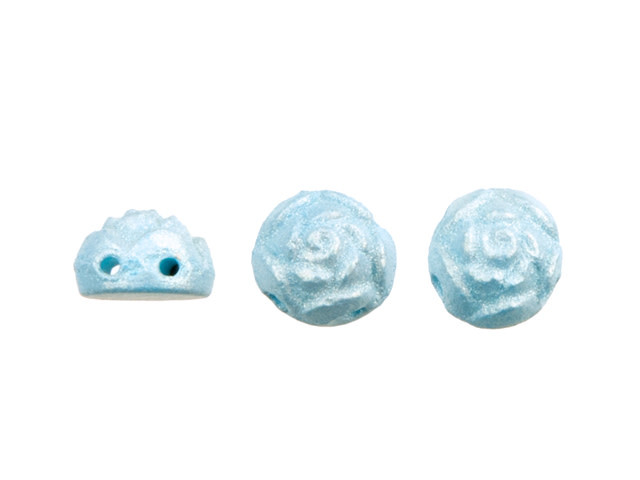 Blossom Blue Poppy 6mm Two-Hole Roseta Bead 2.5-Inch Tube