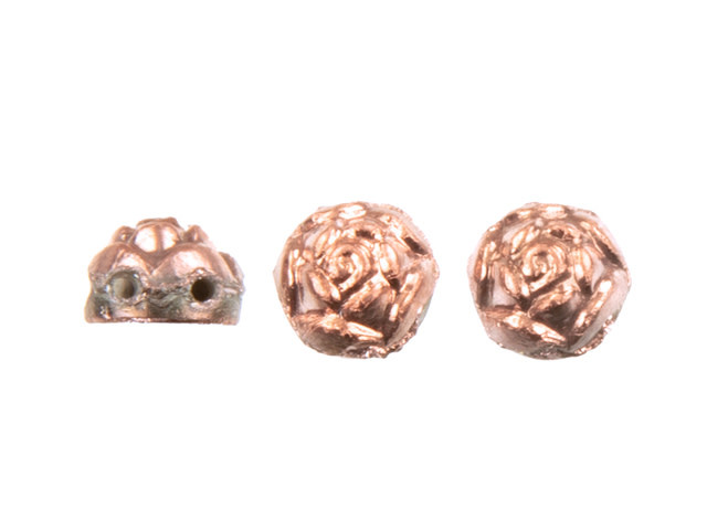 Vacuum Plated Full Gold Capri 6mm Two-Hole Roseta Bead 2.5-Inch Tube