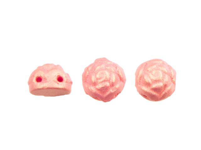 Blossom Pink Carnation 6mm Two-Hole Roseta Bead 2.5-Inch Tube