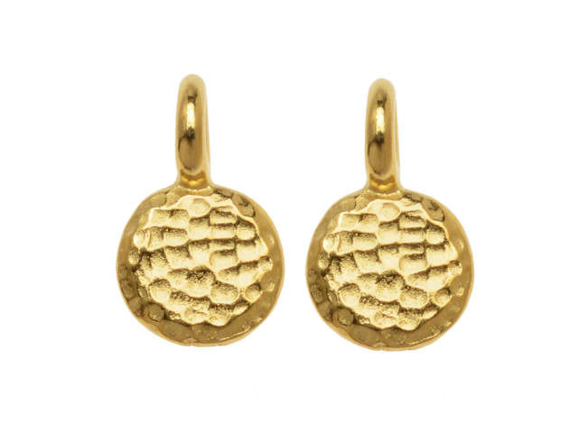 TierraCast Gold-Plated Full Moon Charm