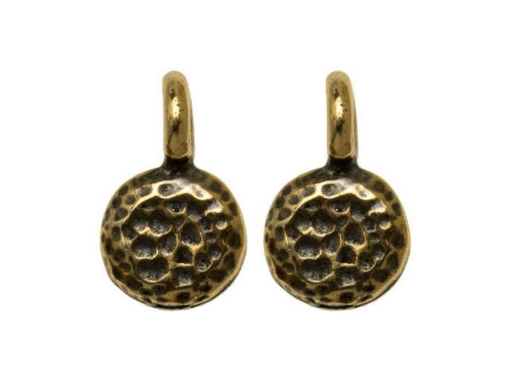 TierraCast Brass Oxide Full Moon Charm