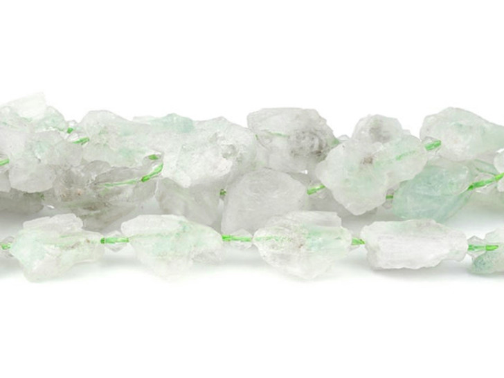 Clearance - Was $22.79 - Dakota Stones Fuschite in Quartz 10x18mm Nugget Rough - 15-16 Inch Bead Strand Clearance - Was $22.79 - Dakota Stones Fuschite in Quartz 10x18mm Nugget Rough - 15-16 Inch Bead Strand